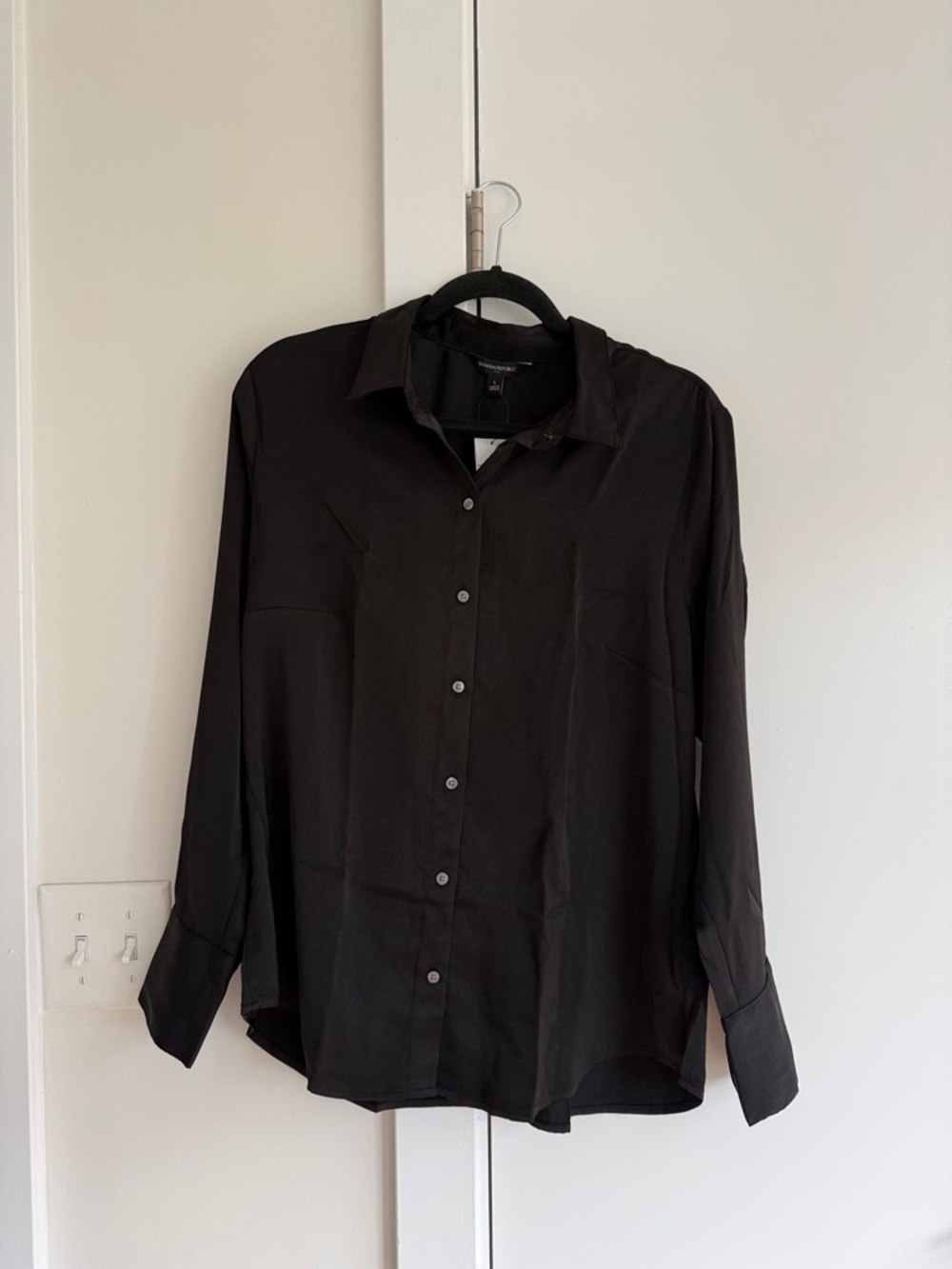 Banana Republic Black Button-Down Shirt